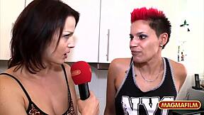 Redhead Alexa’s hot kitchen interview and her great performance.
