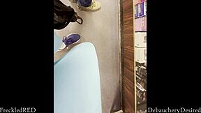 Big dick glory hole action with a beautiful woman giving a blow job