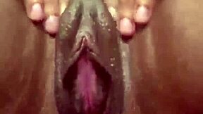 Kitkat Bang's self-pleasure experience with a sex toy and a mask.