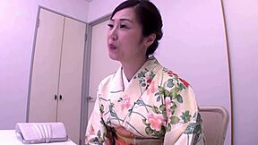 Beautiful Asian woman gives great blow job