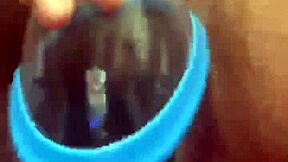 Kitkat Bang's self-pleasure experience with a sex toy and a mask.