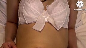Homemade video of Japanese foreplay with natural tits and ass