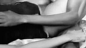 Amateur couple has rough sex on the couch