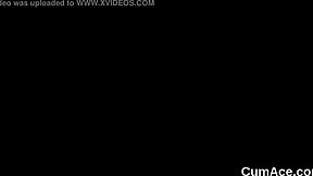 Beautiful woman enjoys facial with cum and sperm shower