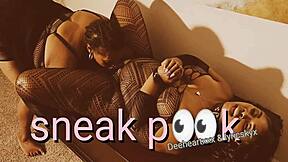 Big beautiful black queen gets her pussy licked by a lesbian pornstar