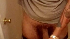Solo performance of a European stud with a big dick