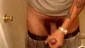 Solo performance of a European stud with a big dick