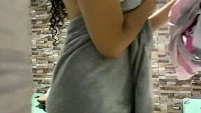 Beautiful breasts and perfect ass in a hot lesbian scene.