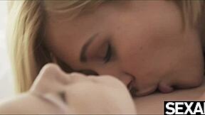 Pretty blonde lesbians give each other pleasure and have great orgasms with their fingers and tongues.