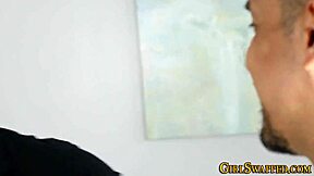 teens in lingerie throat and ride old men