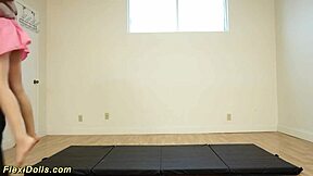 Lucy doll, the flexible gymnast, in a hot roleplay scene.