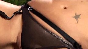 Beautiful blonde gives a sexy lap dance with a happy ending.