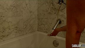 Sara Jay's dirty talk and her curvaceous body while having sex with Victor Ray's cock in different positions.