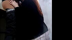 First time school girl gets it hard in a group scene