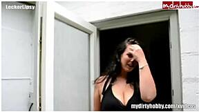 Chubby German amateur gets hot and swallows