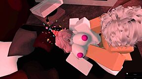 Beautiful clown girl gets rough sex