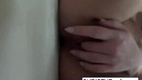 Christy Mack's solo set in the makeup room is filled with sexual undertones.