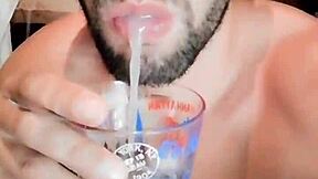 Young guys drinking cum fetish gay hardcore video