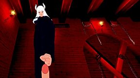 3D animated hentai with big boobed modeus getting fucked by Lucifer
