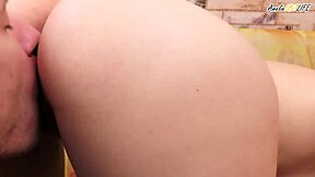 Young and straight job seeking guy sucks and licks his way to the top with his HR manager.