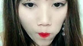 Hot Asian girl on live webcam, get ready for some action.