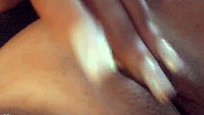 Solo girl enjoys wet and close up pussy play