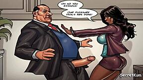 Black council woman has rough sex with her boss in the parliament building