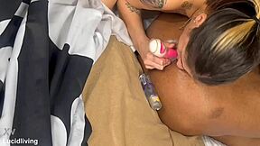 Pretty face gets dirty talking and slapped for orgasm denial