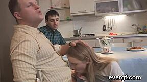 Desperate Lover Allows Nasty Friend to Drill Ex-Girlfriend for Cash