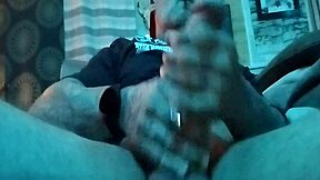 Gay masturbation with a jack hammer