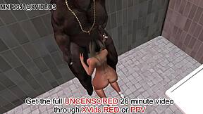 Beautiful 3D animated video with big tits and monster cock