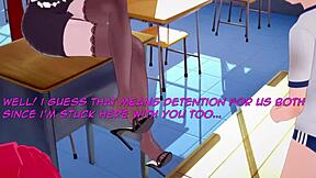 Femdom urethra punishment for peeping Tom in girls' room