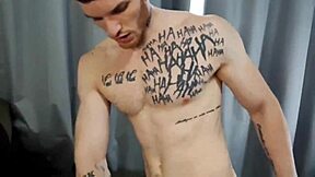 Fun sex with a tattooed girl who cums hard on a sex machine
