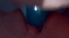18-year-old virgin girl uses a bottle to lose her virginity