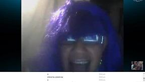 Young and beautiful Mexican woman on webcam