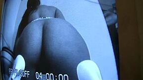 Black beauty gets deepthroat and facial in gloryhole action