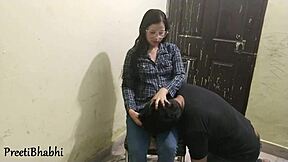 Big natural tits Indian bhabhi screams during rough sex