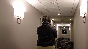 Amateur couple’s naughty hotel room antics almost got them in trouble