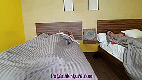 Young and petite beauty gets nailed by her married aunt's lover
