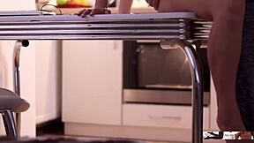 Horny wife gets a quick and hard fucking