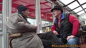 An actual sex worker from the Netherlands masturbates and gets a facial