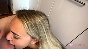 Dirty fuck after romantic breakfast with cute teen