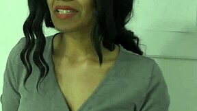 Horny MILF shows her big ass and pees in roleplay
