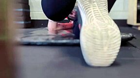Training in my gym, I got soaked and drippy
