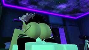 Xalisaa’s hot Roblox adventure: big tits bouncing and creampie surprise