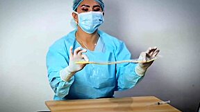Latex fetish ASMR: Doctor's and nurse's uniformed domination