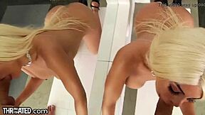 Latina beauty Luna gives great blow job and deep throat in lingerie