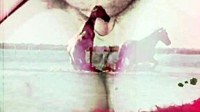 Outdoor action with a taboo theme and natural tits