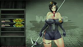 Karryn prison level 1: an anime-style porn video in English