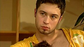 Brian Bower and friends in a kinky bareback threesome